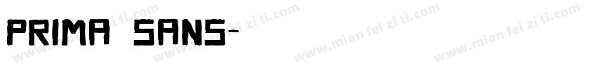 Prima Sans字体转换